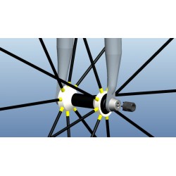Écrou anti-vol roue de vélo - pour axes pleins - écrou seul