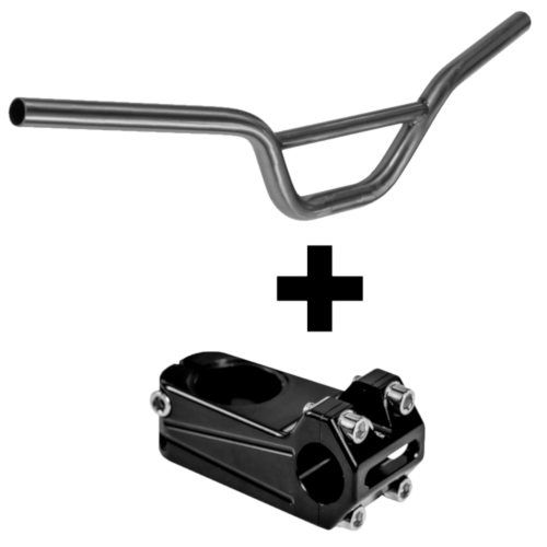 Raw Klunker handlebar and BMX stem